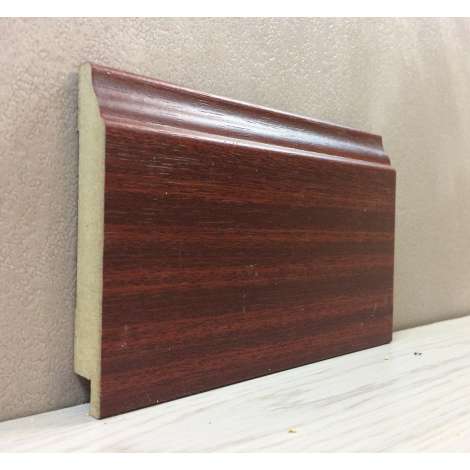 Фото - Плинтус Супер Профиль Махонь 2800x95x16 Темно рыжий 1695m