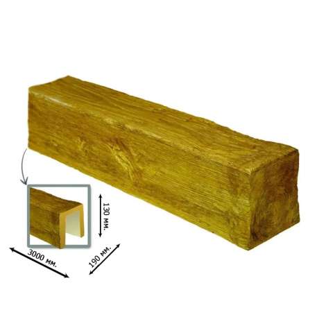 Фото - Декоративная балка Elite Decor Deco Wood Модерн 3000x130x190 Дуб Светлый ED105DB3m