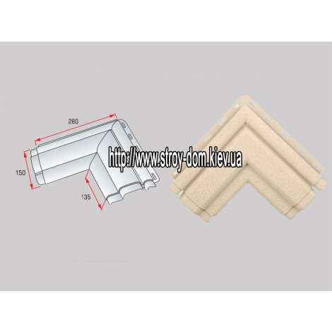 Фото - Угол наличник Модерн к фасадным панелям белый