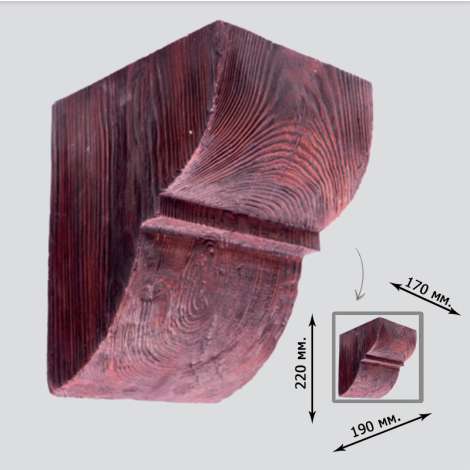 Фото - Консоль Elite Decor Deco Wood рустік 220x170x190 Дуб Червоний EQ015K