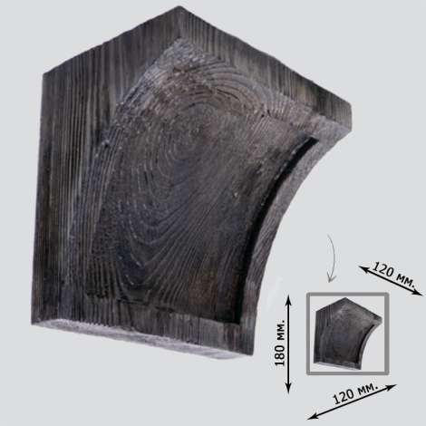Фото - Консоль Elite Decor Deco Wood модерн 180x120x120 Дуб темный ED026DT