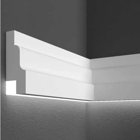 Фото - Молдинг гладкий фасадный под освещение Elite Decor Prestige Decor 2000x85x35 MC 302 led