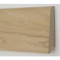 Картинка - Плинтус деревянный шпонированный Kluchuk Рустик Дуб шлифованный 60х19х2200 Светло коричневый KLR6001