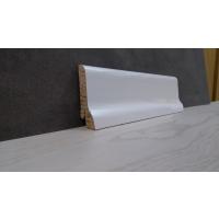 Картинка - Плинтус деревянный шпонированный Kluchuk White Plinth Классика 60х21х2200 Белый KLW02