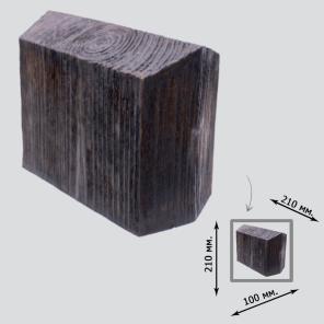 Картинка - Стыковочный элемент Elite Decor Deco Wood 210x100x210 Дуб Темный E054DT