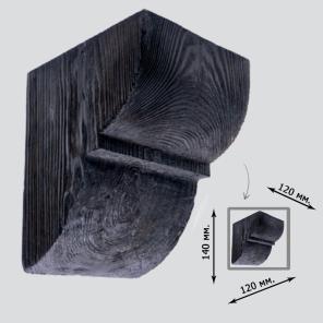 Картинка - Консоль Elite Decor Deco Wood модерн 140x120x120 Дуб Темный ED016DT
