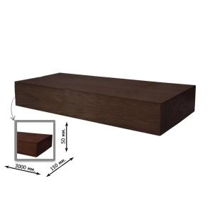 Картинка - Декоративная балка Elite Decor Deco Wood Модерн 3000x50x150 Дуб Темный ED108DT3M