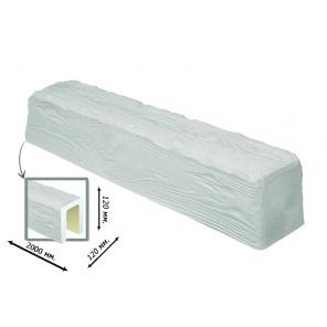 Картинка - Декоративная балка Elite Decor Deco Wood Рустик 2000x120x120 Белая EQ006B2M