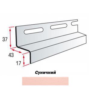 Картинка - Планка Навесная "Alta-Siding" 3660х37x43x17 земляничный