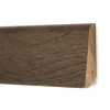 Фото - Плинтус деревянный шпонированный Kluchuk Евро Дуб Базальт 60х18х2400 Коричневый KLE6015 -  №2