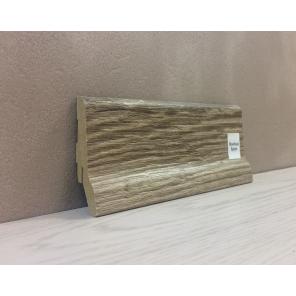 Картинка - Плінтус Супер Профіль Монблан браун 2800x62x23 Сіро коричневий 1662mb