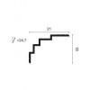 Фото - Карниз Orac Decor Luxxus 2000x150x210 C392 Steps -  №4